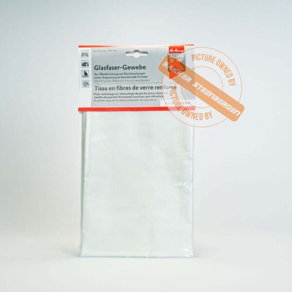 Auto-K woven fiberglass mat, strong and structured for heavy-duty repairs.