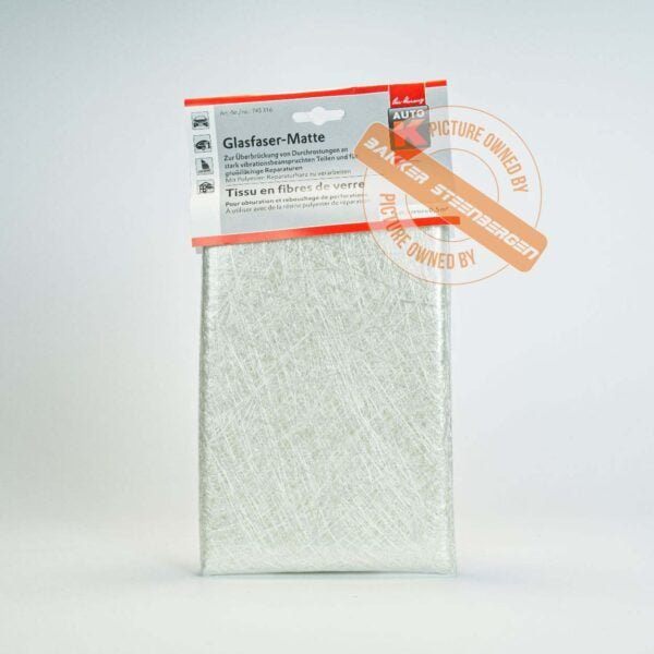Auto-K coarse fiberglass mat, 745316, used for repairs requiring robust reinforcement.