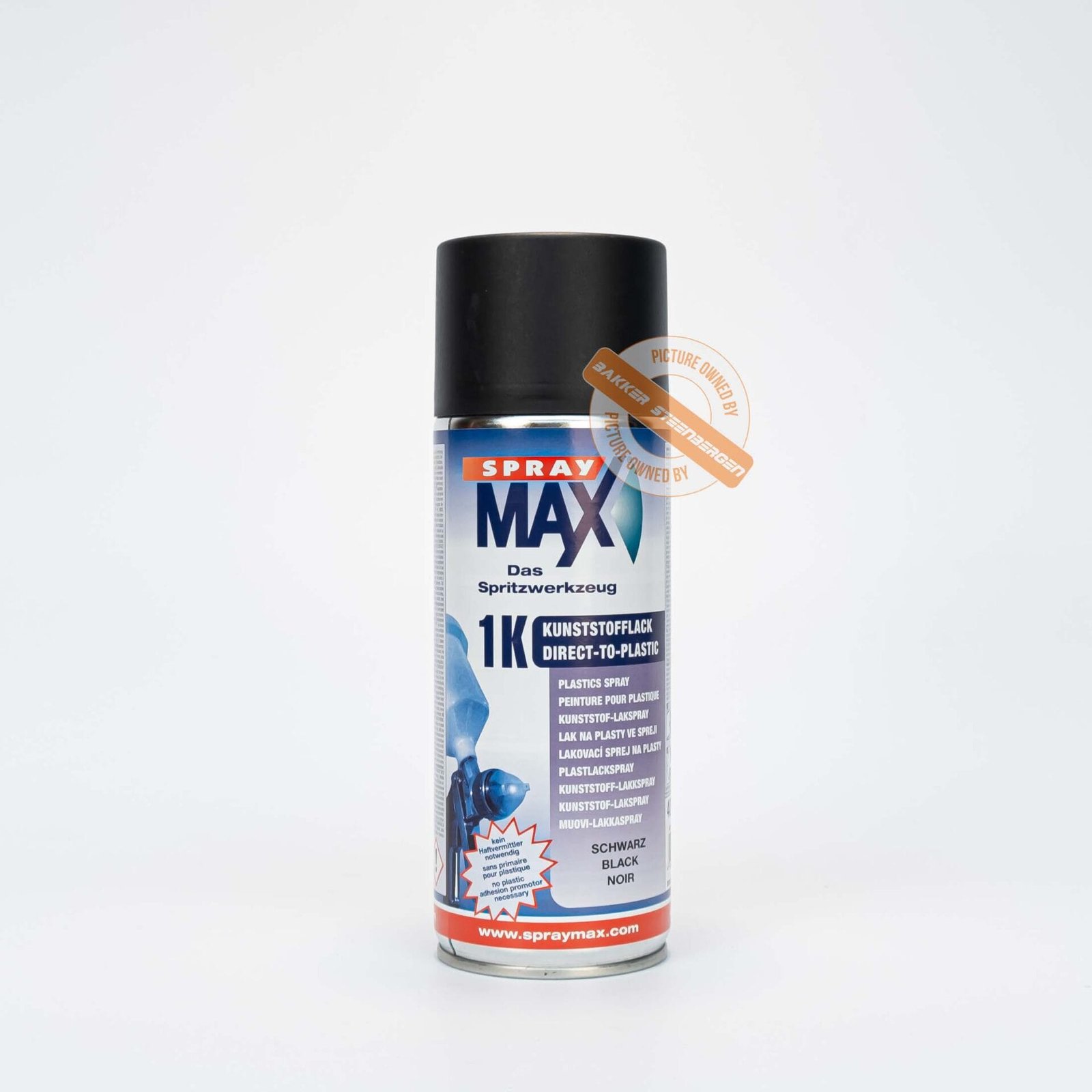 SprayMax Direct-To-Plastic Zwart